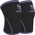 Iron Bull Strength Knee Sleeves 7mm (1 Pair) - Compression Brace & Knee Sleeve For Weightlifting, Powerlifting & Cross Training - Knee Support for Squats - Men & Women