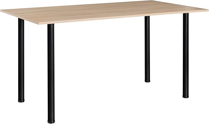 WUHUANGKAKA 32 Inch Adjustable Metal Desk Legs, Suitable for DIY Furniture, Computer Desk, Dining Table, Workbenches, Coffee Table, Set of 4 (Black)