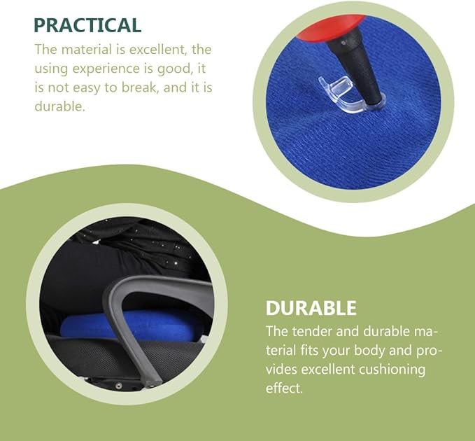 Mikinona 2Pcs Inflatable Chair Cushion for Elderly and Nursing Care Breathable Washable Seating Pad for Pressure Relief Lightweight Ring Pad for Tailbone and Bed Sore Prevention Gray and