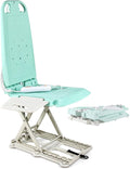 SuperHandy Portable Floor & Bath Lift – 26V 51.8Wh Battery, Lightweight 19 lbs, Foldable, 330 lb Capacity, IP68 Waterproof Lift for Seniors, Ergonomic Seat with Removable Panels (Aqua Blue)