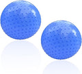 penepico Large Sensory Massage Ball for Kids, 2 Pack 33.5" 85CM Macaron Blue Bouncy Exercise Balls for Toddlers, Big Inflatable Toys with Tactile Spikes, Outdoor Giant Yoga Balls, Large Beach Ball
