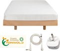 Grounding Sheet Twin Size，10% Pure Silver Fiber+400 Thread Count Organic Cotton，Soft Earth Grounding Bed Fitted Sheets with Grounding Cord +US Safe Adapter (Twin - 39"x 75"x13")