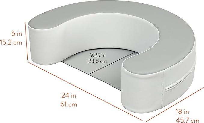 Sit 'n' Support Cushion, Floor Seat, Grey/Light Grey