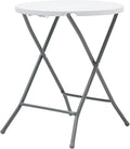 24 Inch,Portable Folding Bar Table,Folding Table Suitable for Indoor/Outdoor Use, Perfect for Courtyards, Gatherings, and Corners, White