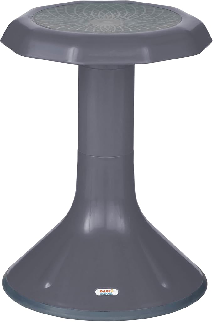 Wobble Stool, 18", Flexible Seating, Grey