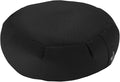 Hugger Mugger Zafu Meditation Cushion - Support in Cross-Legged Sitting, Buckwheat Filled, Durable Fabric, Convenient Handle, Handmade in USA