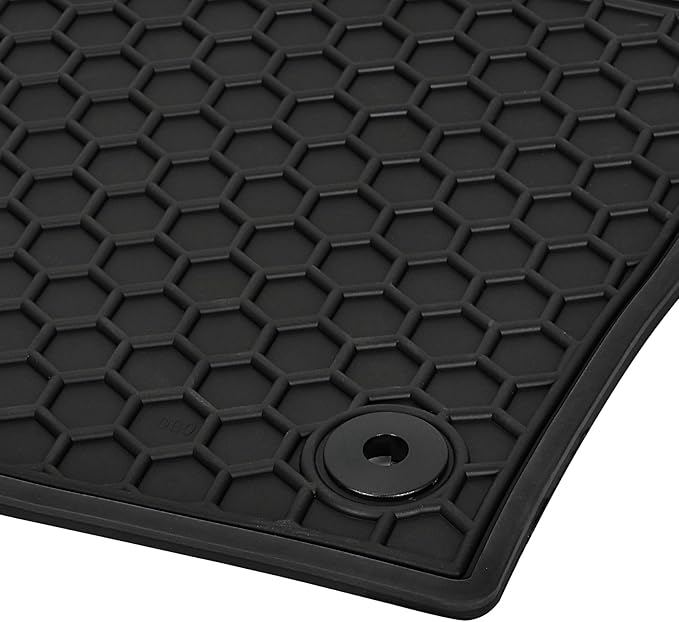 Car Floor Mats Custom Fit for Infiniti QX60 2022-2025(2nd Row Bucket Seats) Black Rubber Auto Liner Mats All Weather Protection Odorless