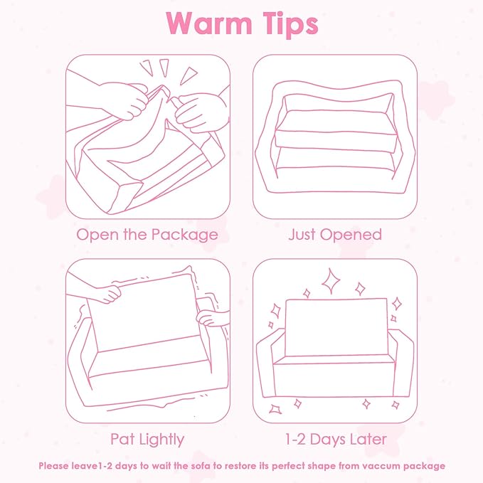decalsweet Foldable Kids Sofa Couch 2 in 1 Children Convertible Sofa to Lounger Flip Open Toddlers Sofa Bed,Extra Wide Soft Lightweight for Bedroom Livingroom Playroom