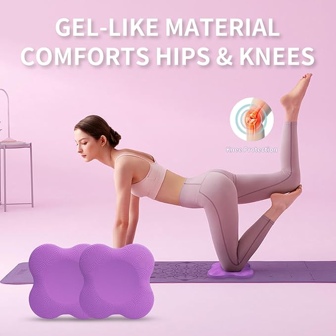 Yflingjie 2 packs Yoga Knee Pad Cushion Extra Thick for Knees Elbows Wrist Hands Head Foam Pilates Kneeling pad Yoga Knee Cushion Thick Exercise Pads for Knees Elbows Wrist Hands Head Foam Pilates Kneeling pad，Support Foam Pads for Women and Men