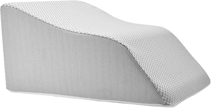 Lounge Doctor Elevating Leg Rest Wedge Pillow, Heather Grey, Large, Wide