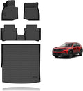 KELCSEECS® Floor Mats & Cargo Liner for 2025 2026 Mazda CX-50 Hybrid,All Weather Protection TPE Floor Liners Front& Rear Row Full Set CX50 Hybrid Accessories Black