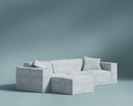 ROVE LAB M1 Modular Sectional Sofa with Ottoman, Sofa in a Box, Modular Couch, Spill-Resistant,Sustainable, Stylish, Modern Sectional Couch for Living Room with SmartFoam Comfort