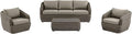 CHITA 4 Pieces Patio Wicker Furniture Set, Outdoor Rattan Bistro Set with Removable Thickened Cushions, Fully Assembled