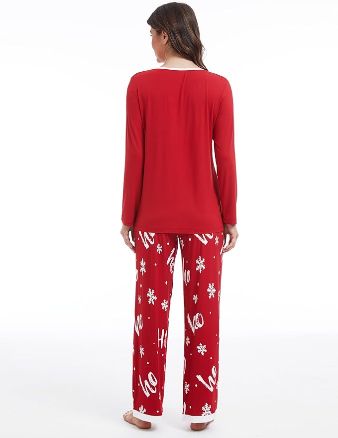 GYS Viscose from Bamboo Women's Pajama Sets Super Soft Long Sleeve Sleepwear Comfy Winter Pjs Sets S-4X