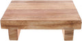 PRETYZOOM Wooden Step Stool for Adults 7 Inch Height Compact Footrest Stool for Elderly Bedside Use Home Office Entryway