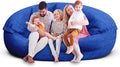 Bean Bag Chair for Adults 7FT,Soft Removable Cover for Teens/Girls Bedroom,Fluffy Giant Round Floor Beanbag Lounger Chairs (No Filler,Sapphire)