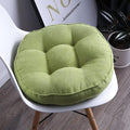 vctops Round Chair Pad Seat Cushion Solid Color Soft Chair Pads Comfy Velvet Cushion Pillow for Kitchen Dining Office Chair Kids Reading (Green,Diameter 20")