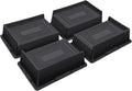 ANNKUT Bed Risers 2 Inch Heavy Duty,Oversized Couch Risers, Extra Wide Furniture Risers for Sofa Table Desk Headboard Chair Lifting,Rectangle Risering Blocks Support 6000 lbs(4 Pack Black)