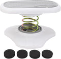 Spring Foot Rest Stool Under Desk Adjustable Height Anti Slip Footrest for Home Office Toilet Comfortable Support Gray 24x21x14cm
