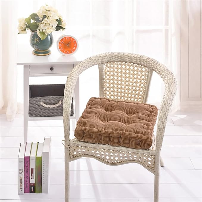 15"x15" Square Comfortable Seat Cushions Home Pillow Indoor Corduroy Chair Pads Office Soft Cushion