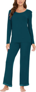 GYS Viscose from Bamboo Women's Pajama Sets Super Soft Long Sleeve Sleepwear Comfy Winter Pjs Sets S-4X