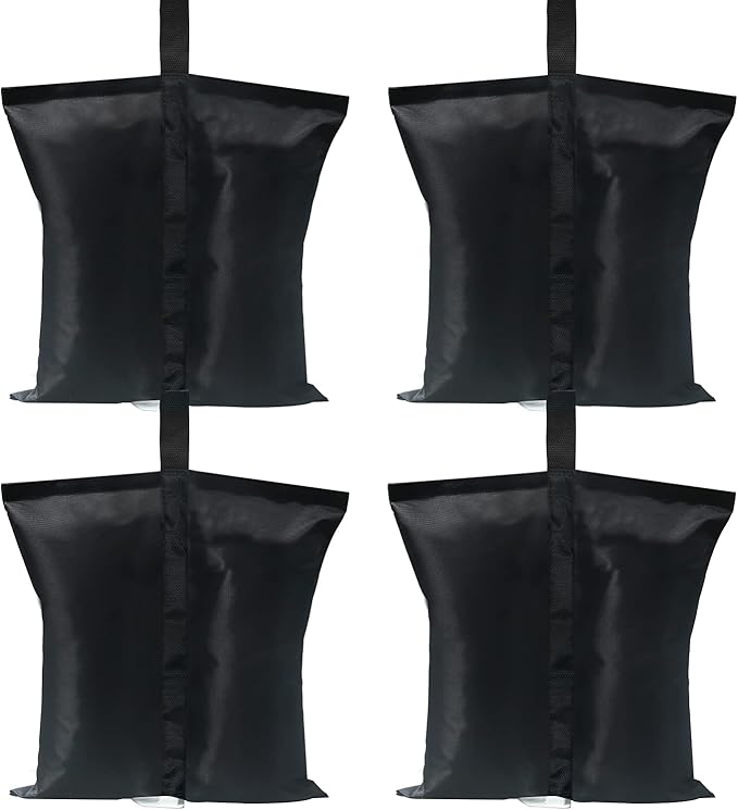 ABCCANOPY Canopy Weights 120 LBS Gazebo Tent Sand Bags,4pcs-Pack (Black)