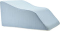 Lounge Doctor Elevating Leg Rest Wedge Pillow, Light Blue, Small, Wide