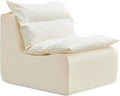 Single Chair Sofa Fully Compressed Lounge Chair with Backrest Polyester Orange White for Living Room Bedroom Compact Seating