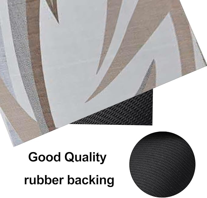 EEZ RV Products Anti-Fatigue Kitchen Mat Set of 2 Non Slip Cushioned Mats and Runner for an RV or a Home-Brown