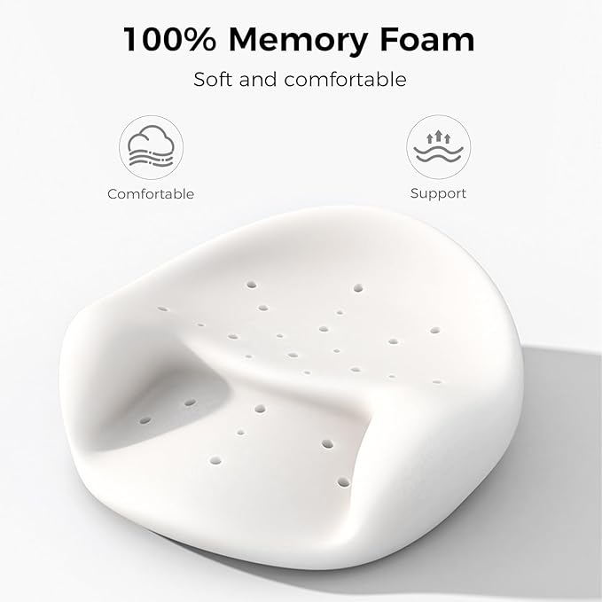 UTJZIB Meditation Cushion & Pillow Seat - No More Numb Legs Comfortable Memory Foam Sitting for Adult, idea for Reading, Yoga.