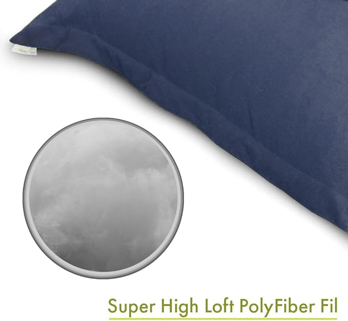 Majestic Home Goods Wales Floor Pillow, Navy