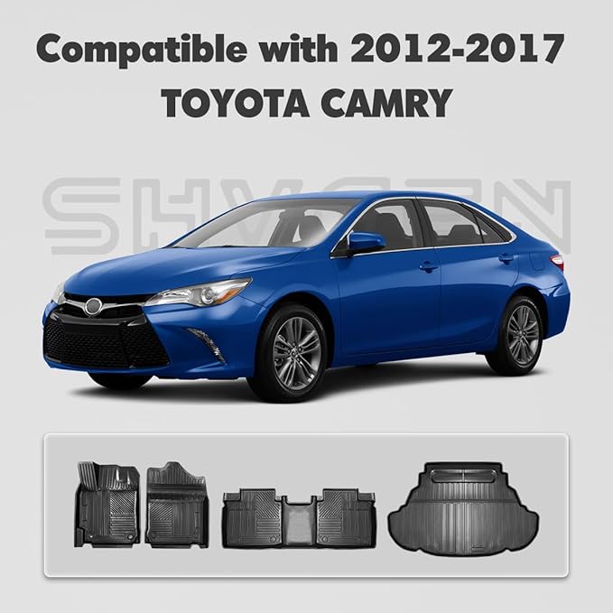 Compatible for 2012-2017 Toyota Camry Cargo Mat Trunk Mat Trunk Liner Cargo Liner for 2012-2017 Toyota Camry Accessories