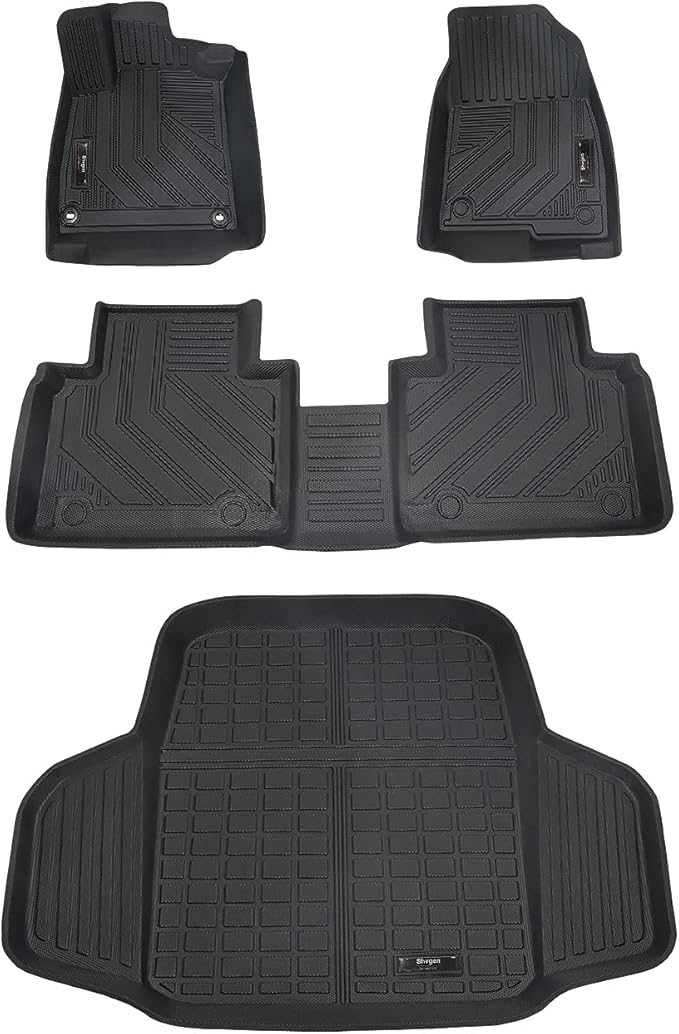 Compatible for 2018-2022 Honda Accord Floor Mats & Cargo Liner All Weather Car Floor Mats for 2018 2019 2020 2021 2022 Honda Accord Accessories