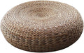 Handwoven Banana Leaf Pouffe Chair - Round Floor Seat with Padded Cushion for Comfort - Eco-Friendly Seating Solution for Home Decor and Relaxation
