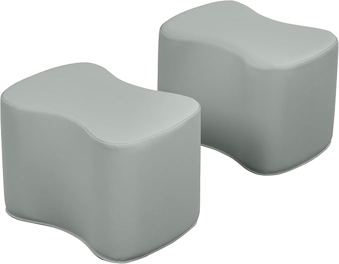Back2School Express Butterfly Stools, Flexible Seating, Grey, 2-Pack