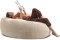 5FT Big Bean Bag Chairs for Adults Bean Bag Chairs with Filler Soft and Comfortable Memory Foam Chair Giant Bean Bag Chair, Adult Living Room, Suitable for Bedroom, Dormitory Gaming (Apricot)