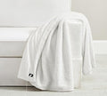 MAOOHON Grounding Blanket Queen, Earth Connected Bedding Throw, Grounding Sheet for Improved Sleep, Includes Silver Fiber 60x80 Inch, White