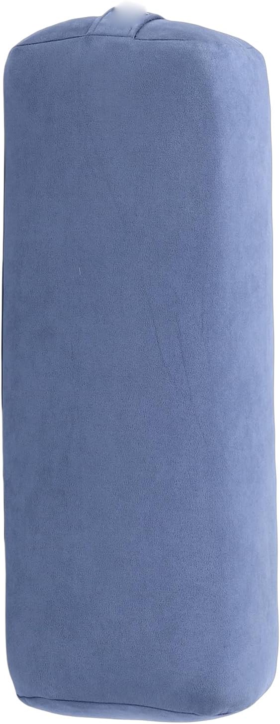 Drfeify Meditation Cushion Pillow Supportive Floor Pillow Rectangular Sponge Easy Carry Handle Washable Cover for Yoga Relaxation (Blue)