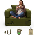 Luxchoice Inflatable Couch Premium Oxford Cloth Inflatable Sofa with Built-in Pump Rechargeable Portable Blow Up Couch for Camping Outdoor Travel Home Guests Backyard Patio | Durable Fabric, Easy Inflation, Waterproof, Puncture Resistant, Luxury Stylish