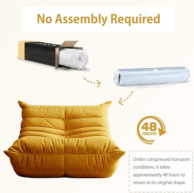 Selyteramy Oversized Bean Bag Chairs for Adults, Giant Beanbag Chair with Memory Foam, Comfy Lounge Chair Lazy Sofa for Apartment, Living Room, Bedroom, Office(Teddy Fabric)