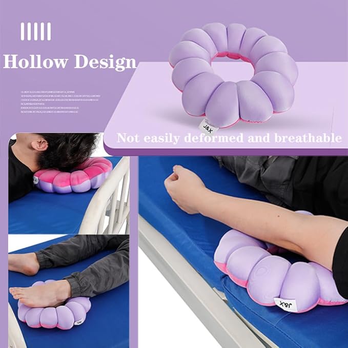 Anti Bedsore Cushion,Broken Elbow Elevation Pillow,Donut Pillow for Hand and Foot Pressure Relief,Elbow,Ankle,Leg,Hip Support Pad Purple