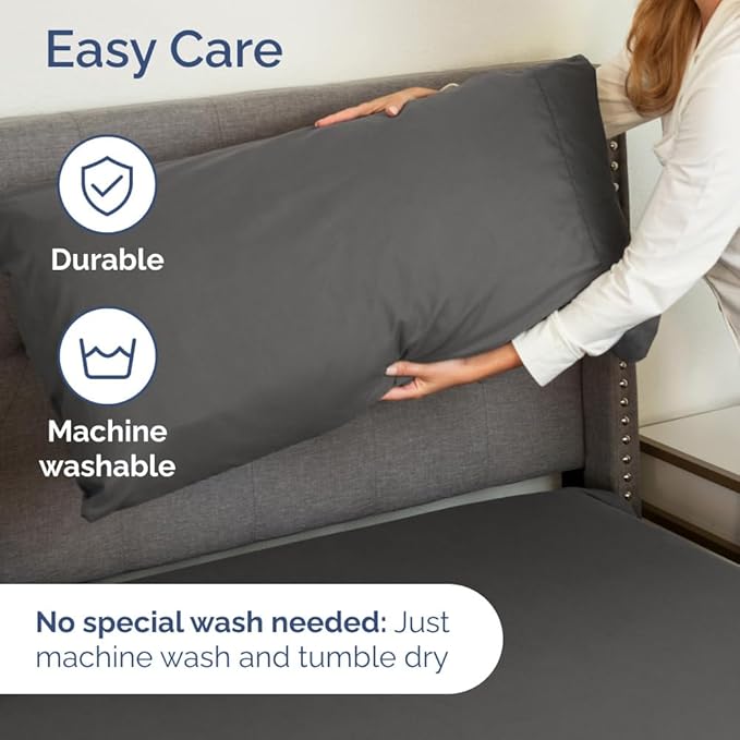Extra Deep Pocket Full Sheets - 4 Piece Breathable & Cooling Bed Sheets - Hotel Luxury Bed Sheet Set - Soft, Wrinkle Free & Comfy - Easily Fits Extra Deep Mattresses - Deep Pocket Charcoal Sheets Set