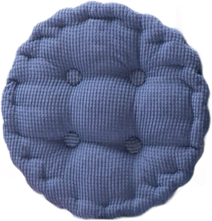 Round Soft Chair Cushions Home Floor Pillow Indoor Corduroy Chair Pads Office Seat Cushion, 19" D.