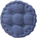 Round Soft Chair Cushions Home Floor Pillow Indoor Corduroy Chair Pads Office Seat Cushion, 17" D.