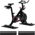 2PCS Bike/Rowing Machine Mat for Carpet Floors, Compatible with Peloton/Yosuda, Bike Mat for Hardwood Floors, Mat for Under Bike on Carpet, Indoor Stationary Bike mat,Cycling, Noise Shock Absorption