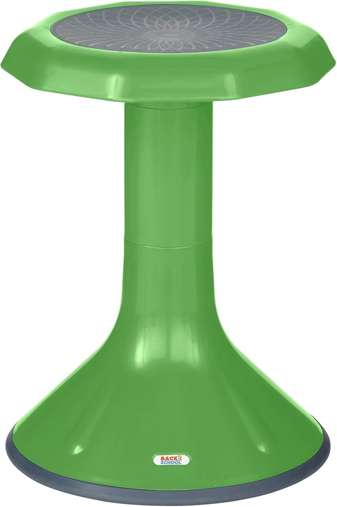 Wobble Stool, 18", Flexible Seating, Grassy Green