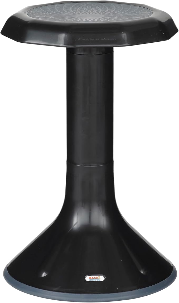 Wobble Stool, 20", Flexible Seating, Black