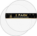 PVC Chair Mat for Carpet, Computer Desk Floor Protector, Rolling Chair Pad, 36 x 36 Inch, 2 Pack