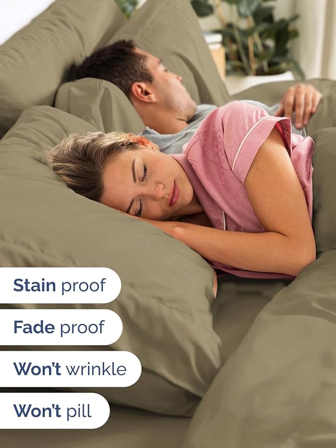 Extra Deep Pocket Twin Sheets - 3 Piece Breathable & Cooling Bed Sheets - Hotel Luxury Bed Sheet Set - Soft, Wrinkle Free & Comfy - Easily Fits Extra Deep Mattresses - Deep Pocket Khaki Sheets Set