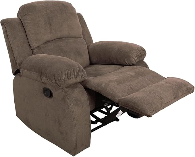 AYCP Corduroy Living Room Furniture Set Reclining Sofa Set Loveseat Furniture Sets in Living Room Sofa Recliners (Chair, Taupe Corduroy)